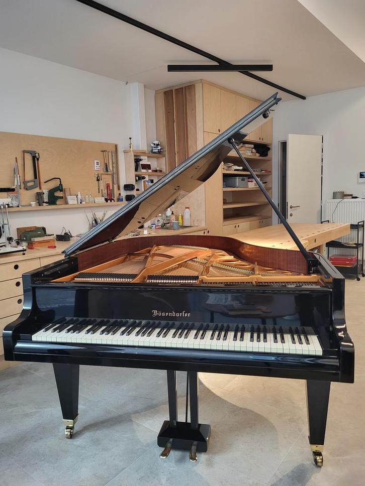 Bösendorfer 170 vleugelpiano, Muziek en Instrumenten, Piano's, Vleugel, Zwart, Gebruikt