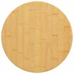 vidaXL Tafelblad Ø 50x4 cm bamboe, Huis en Inrichting, Tafelonderdelen, Verzenden, Nieuw