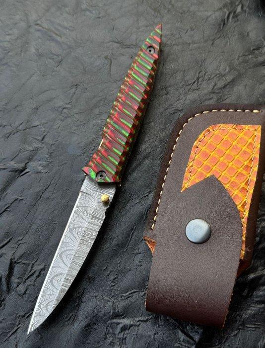 Keukenmes - Keukensmessen - vouwmes - Damastmes - met de, Antiek en Kunst, Antiek | Keukengerei