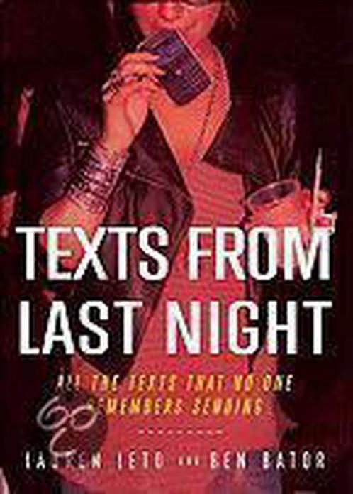 Texts from Last Night 9781592405435, Boeken, Overige Boeken, Gelezen, Verzenden