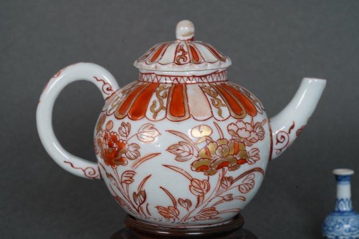 Theepot - Uitzonderlijke chrysanthemum- en, Antiek en Kunst, Antiek | Overige Antiek