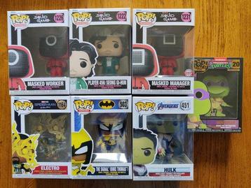 Funko - Funko Pop Lot de 7 figurines - Squid