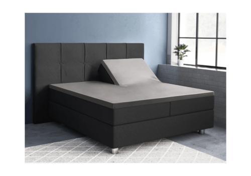 PRIMAVIERA DELUXE Splittopper Satijn Hoeslaken Grijs, Huis en Inrichting, Slaapkamer | Beddengoed