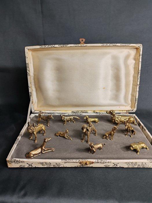 Messensteun (12) - Verguld brons, Antiquités & Art, Antiquités | Meubles | Tables