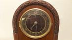 Tafelklok - Art Deco Messing, Glas, eikenhout - 1920-1930