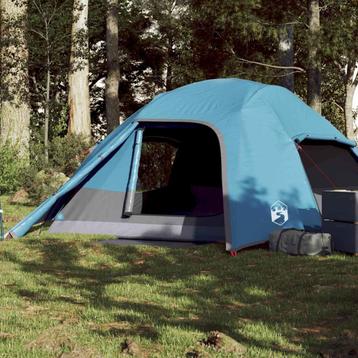 vidaXL Koepeltent 4-persoons waterdicht blauw, Verzenden, Nieuw