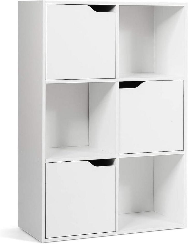 Boekenkast - Boekenrek - Wandkast - 29x60x90 cm - Wit - COST, Huis en Inrichting, Kasten | Lockerkasten, Nieuw, Verzenden