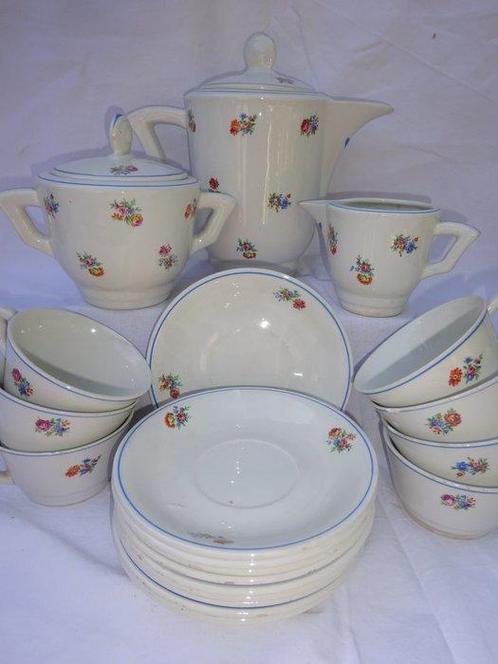 Moulin des Loups - Onbekend - Koffieservies (22) - Moulin, Antiek en Kunst, Antiek | Meubels | Tafels