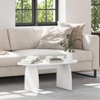 vidaXL Salontafel Wit 80 x 40 x 35 cm Massief grenenhout, Verzenden, Nieuw