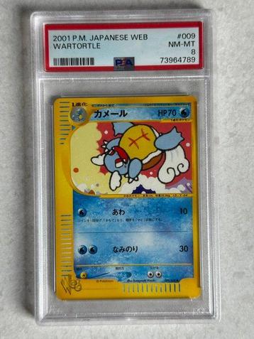 Pokémon - 1 Graded card - Wartortle #009 - PSA 8 - Various beschikbaar voor biedingen
