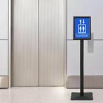 vidaXL Pedestal Poster Stand Zwart a4 Aluminium en PVC, Verzenden