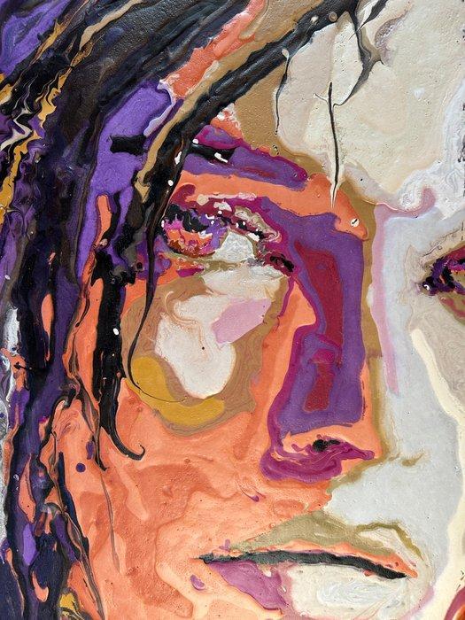 SONIA BELLEZZA - MERAVIGLIOSA CREATURA - dipinto materico, Antiek en Kunst, Kunst | Schilderijen | Modern