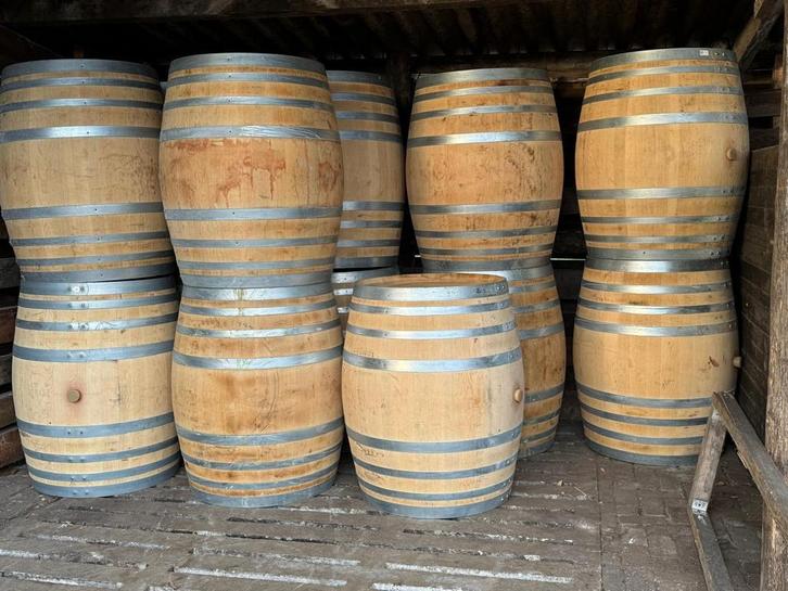 Super mooie eikenhouten wijnvaten - 400L - ijsbad - regenton, Tuin en Terras, Regentonnen, 150 liter of meer, Met kraantje, Nieuw