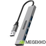 Sitecom USB-A to 4x USB-A Tiny hub, Computers en Software, USB Sticks, Verzenden, Nieuw