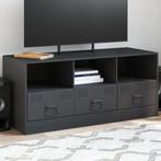 vidaXL Tv-meubel 99x39x44 cm staal antracietkleurig, Verzenden, Nieuw