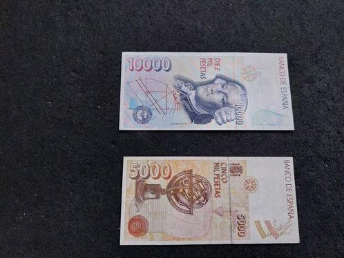 Spanje. - 5000 and 10 000 Pesetas - 1992 - Pick 165 and Pick, Postzegels en Munten, Munten | Nederland