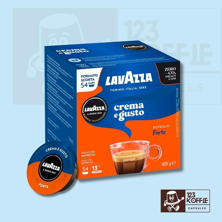 Lavazza Crema e Gusto Forte capsules A Modo Mio 54 stuks, Electroménager, Accessoires de machine à café, Envoi
