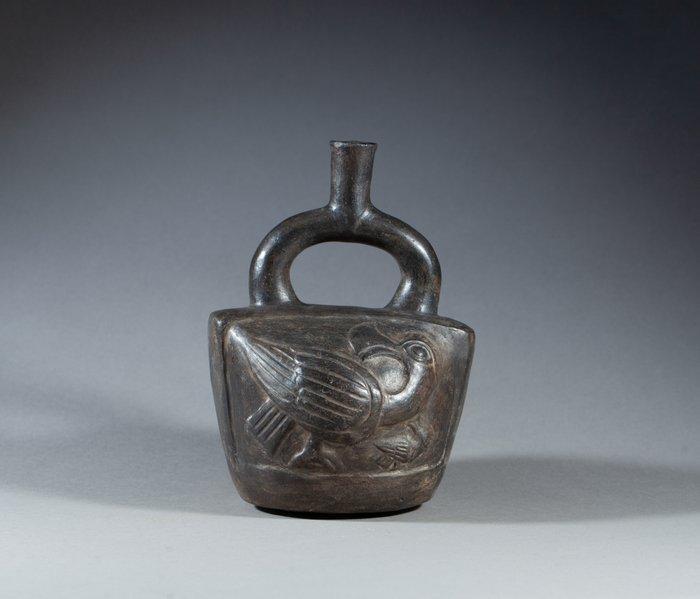 Mochica Céramique Bouteille à anse-goulot en étrier, Verzamelen, Mineralen en Fossielen