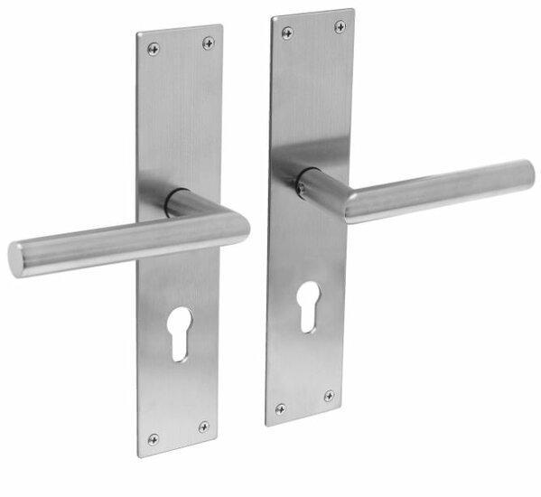 Intersteel deurkruk hoek 90° met renovatieschild PC110 RVS, Doe-het-zelf en Bouw, Hang- en Sluitwerk, Ophalen of Verzenden