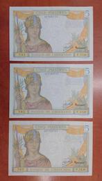 Frans Indochina. - 3 x 5 Piastre ND (1946) - Pick 55c -, Postzegels en Munten