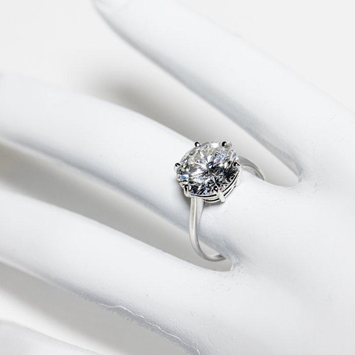 Zonder Minimumprijs - Verlovingsring - 18 karaat Witgoud -, Handtassen en Accessoires, Antieke sieraden