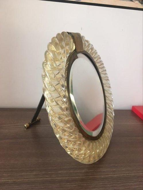 Seguso Vetri dArte - Miroir - Laiton, Verre de Murano -, Antiek en Kunst, Antiek | Glaswerk en Kristal
