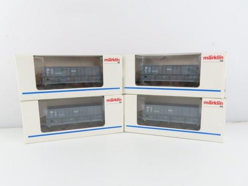 Märklin H0 - 48441 - Modeltrein goederenwagon (4) - 4x, Hobby en Vrije tijd, Modeltreinen | H0