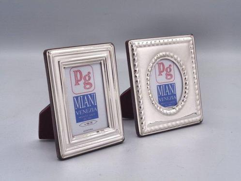PG-Miani Argenteria - Cadre photo (2) - Argent 925 - 4x6 et, Antiek en Kunst, Antiek | Zilver en Goud