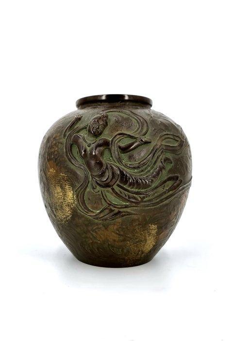Vaas - Brons - Japan - Late Edo periode - Vaas, Antiek en Kunst, Antiek | Overige Antiek