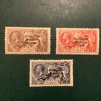 Ierland 1935 - Zeepaardjes met quadrille-achtergrond en, Gestempeld