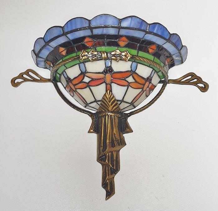 Wandlamp - Glas-in-lood, Antiek en Kunst, Kunst | Designobjecten