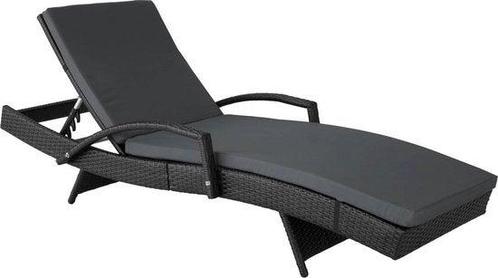Tweedekans | Wicker Ligbed Zonnebed - Verstelbare Rugleuning, Tuin en Terras, Tuinsets en Loungesets, Ophalen of Verzenden