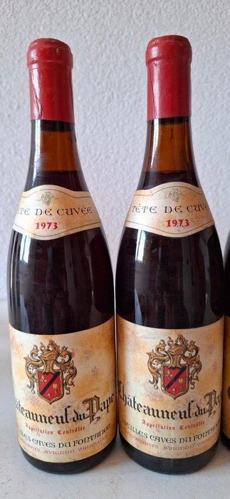 1973 Chateauneuf-du-Pape , Vieilles caves du Fontaines ,, Verzamelen, Wijnen