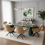 Green Marble Eetkamertafel  Marmer onderstel  260x130