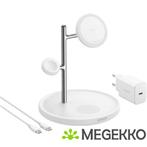 Anker MagGo 3-in-1 Cube Oplader 15W Wit, Computers en Software, Verzenden, Nieuw