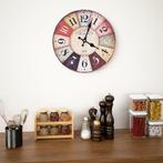 vidaXL Wandklok vintage stijl 30 cm meerkleurig, Huis en Inrichting, Verzenden, Nieuw