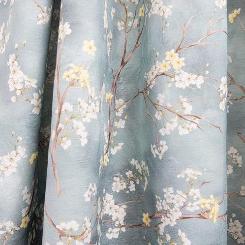 Stof - Delicate Perzikbloemen - 270 x 280 - 100% katoen -, Antiek en Kunst, Curiosa en Brocante