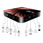 H50 TV Box Mediaspeler Android 10 - 4K - Kodi - 4GB RAM -, Audio, Tv en Foto, Nieuw, Verzenden