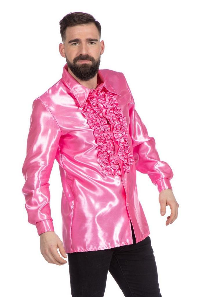 Disco Blouse Ruches Roze, Vêtements | Hommes, Costumes de carnaval & Vêtements de fête, Envoi