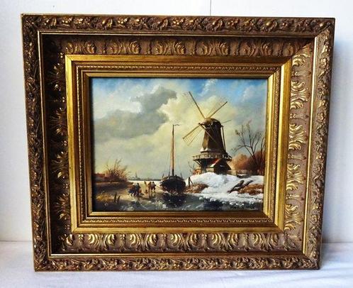 H. W. G. Winter (1937) - Winterlandschap, Antiek en Kunst, Kunst | Schilderijen | Klassiek