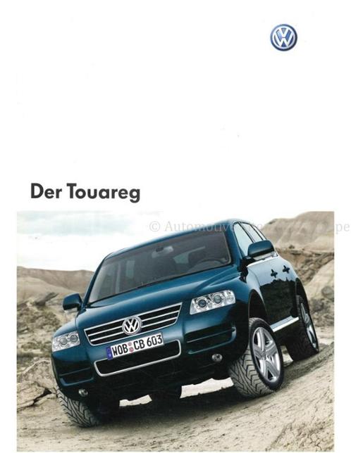 2003 VOLKSWAGEN TOUAREG BROCHURE DUITS, Livres, Autos | Brochures & Magazines