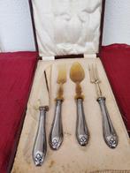 Bestekset (4) - Argento 800, Staal - Handgrepen in zilver, Antiek en Kunst