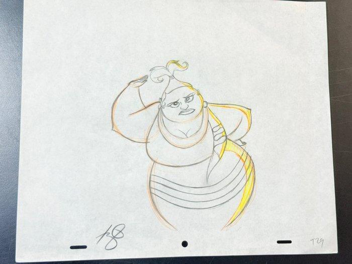 Walt Disney - Originele animatietekening van Thalia,, Collections, Disney