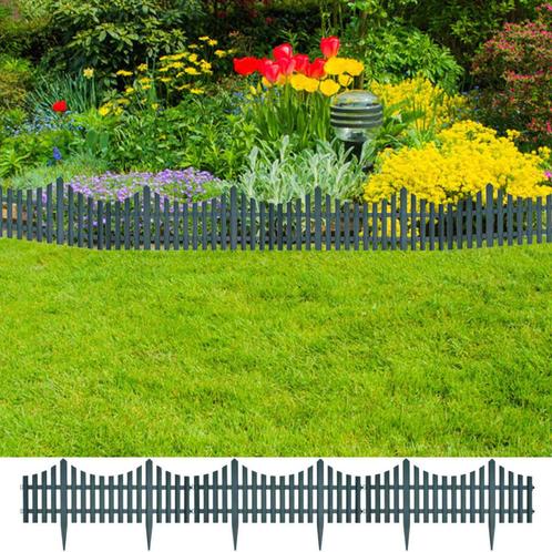 vidaXL Gazonranden 17 st 10 m groen, Tuin en Terras, Bielzen en Borduren, Nieuw, Verzenden