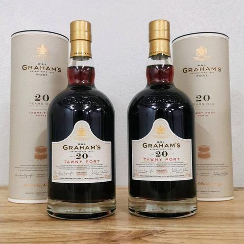 Grahams - 20 years old Tawny -  Porto  - 2 Flessen (0.75, Verzamelen, Wijnen