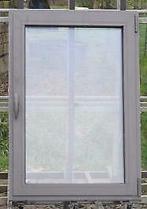 aluminium raam , chassis van 83 x 122  ombergrijs, Doe-het-zelf en Bouw, Nieuw, Raamkozijn, Ophalen of Verzenden, 75 tot 150 cm