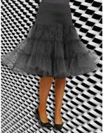 Onderrok tutu tulle luxe rockabilly zwart, Ophalen of Verzenden