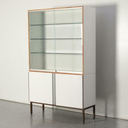Officenow schuifdeurkast, wit / glas, 197 x 120 cm, *ster 2*, Huis en Inrichting, Kasten | Roldeurkasten en Archiefkasten, Gebruikt