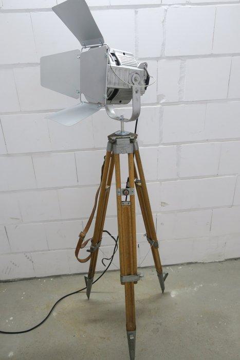 Theater Lamp - Staande lamp - Aluminium, Staal, Hout, Antiek en Kunst, Antiek | Wandborden en Tegels
