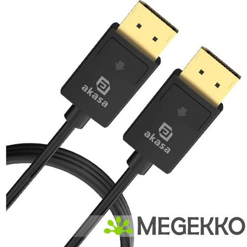 Akasa AK-CBDP26-20BK DisplayPort kabel 2 m Zwart, Computers en Software, Overige Computers en Software, Nieuw, Verzenden